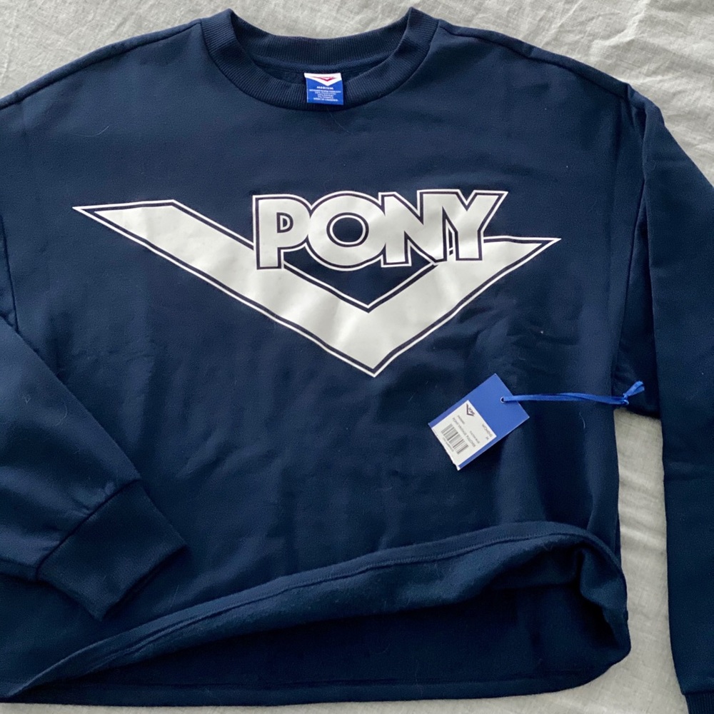 Pony Vintage Cropped Pullover